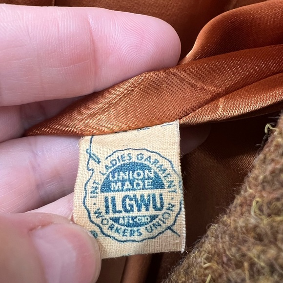 Ken Whitmore, vintage 50s double breasted wool mid length coat 10/M - Picture 14 of 14